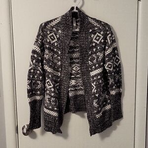 Grey and White Sweater